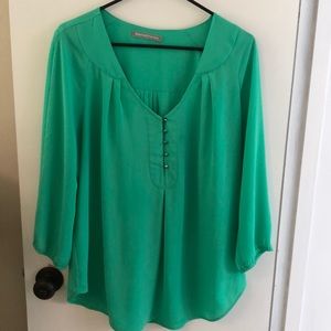 Daniel rain sea green flowy top